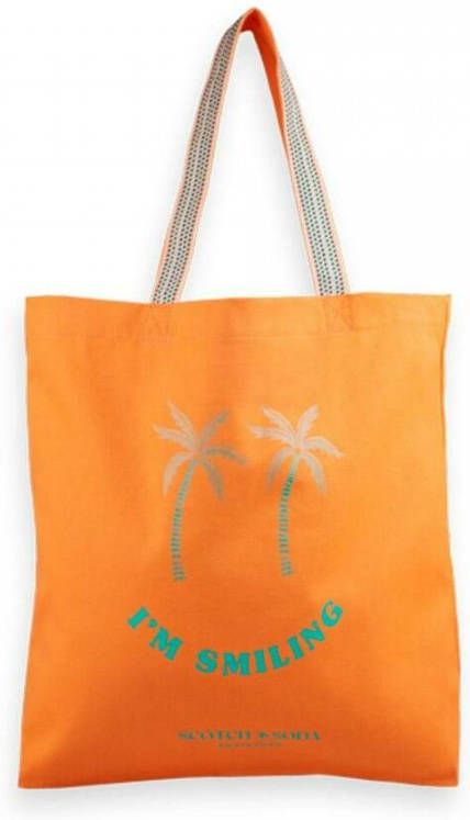 Scotch & Soda Canva Bolsa , Oranje, Unisex