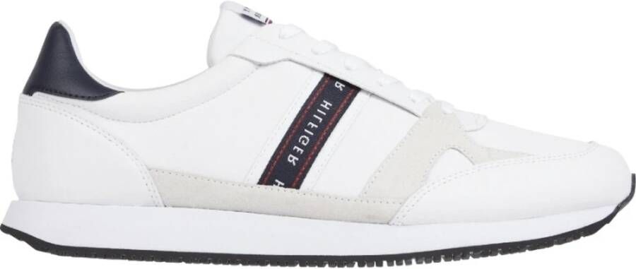 Tommy Hilfiger Runner lo stipe schoenen , Wit, Heren