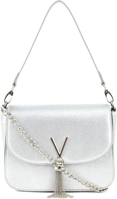 Valentino Handbags-Schoudertassen-Divina Shoulder Bag-Zilverkleurig