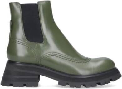 alexander mcqueen Chelseaboots Groen Dames