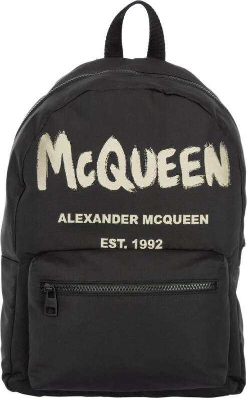 alexander mcqueen Heren, rugzakreizen Metropolitan graffiti , Zwart, Heren