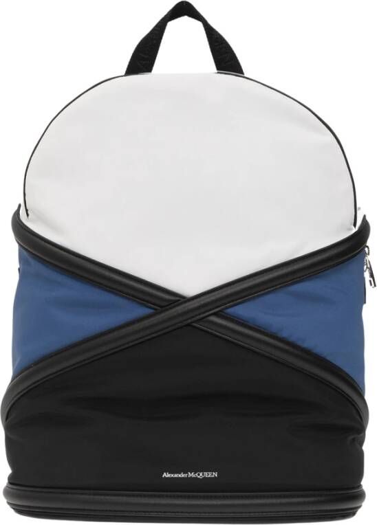 alexander mcqueen Rugzak met logo , Zwart, Heren