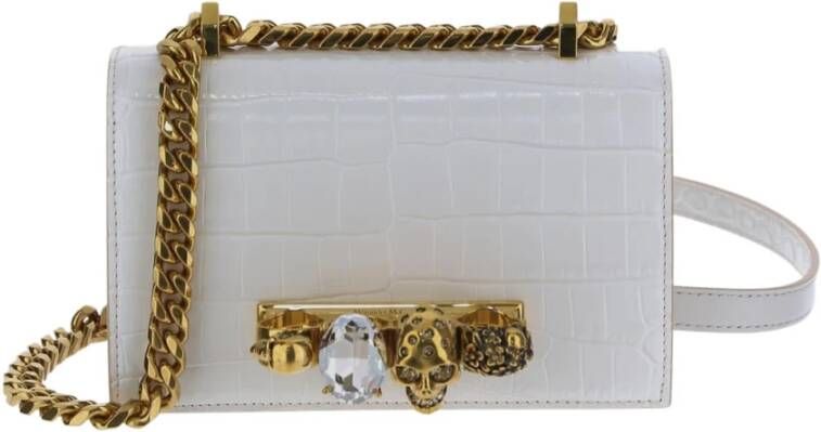 alexander mcqueen Shoulder Bags Woman Accessories , Wit, Dames