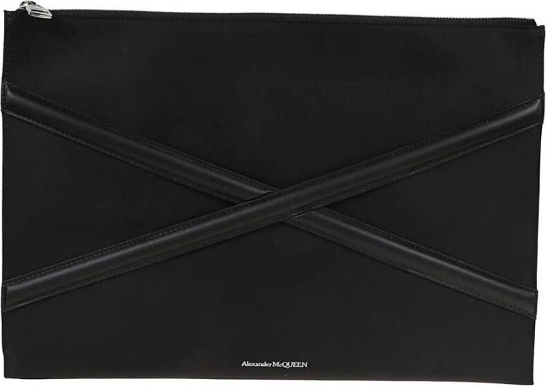 alexander mcqueen ZIP Pouch , Zwart, Heren