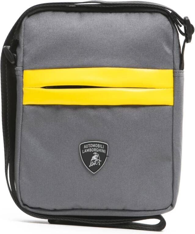 Automobili Lamborghini Schoudertassen Grijs Heren