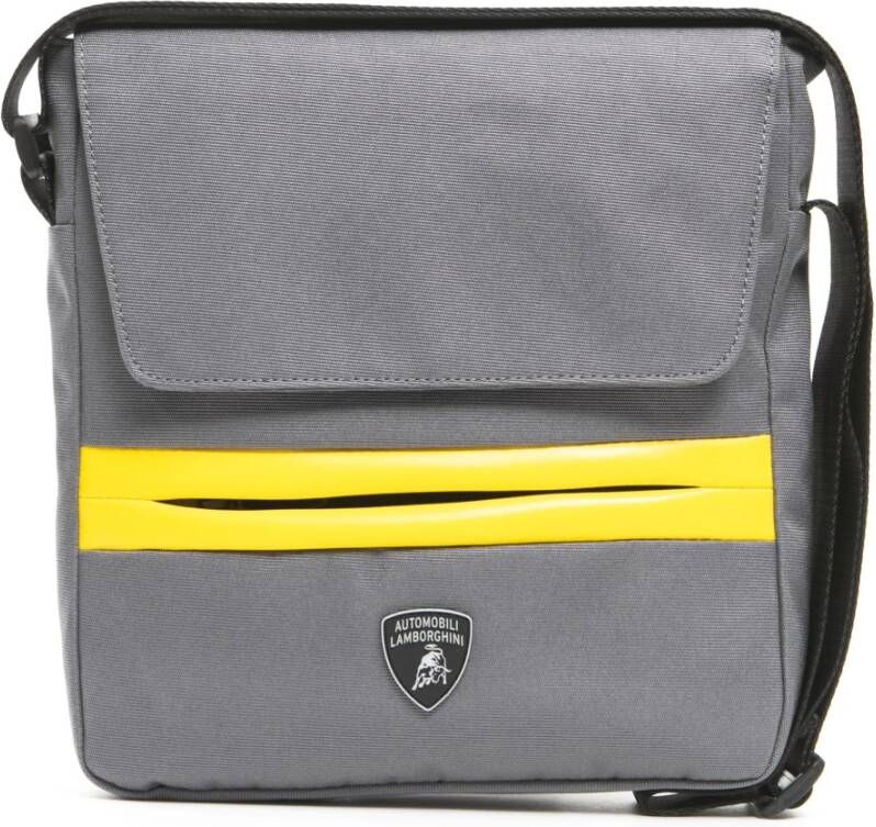 Automobili Lamborghini Schoudertassen Grijs Heren