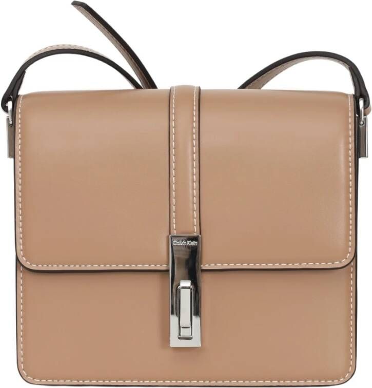 Calvin Klein Kruis lichaamstassen , Beige, Dames