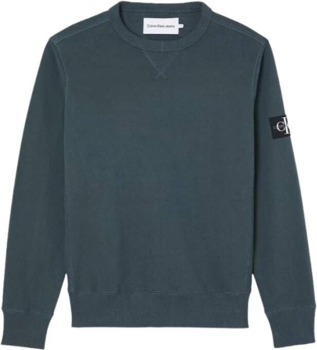 Calvin Klein Monogram Sleeve Badge Sweater Heren