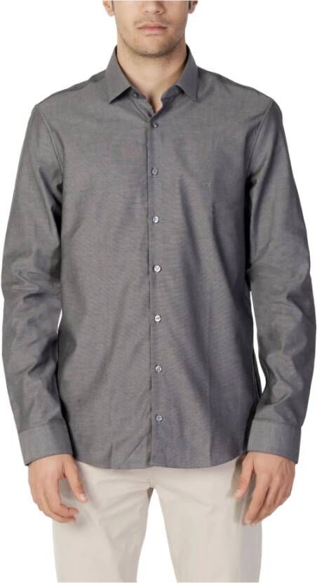 Calvin Klein Casual Overhemden Grijs Heren
