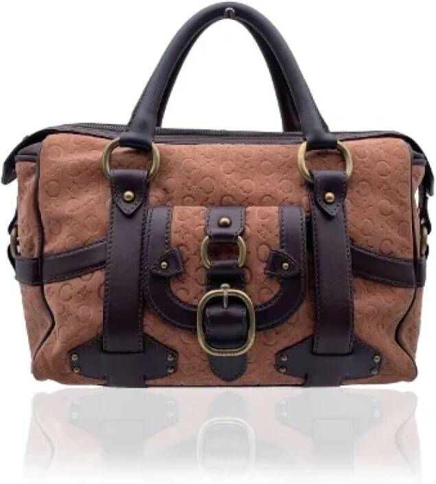 Celine Vintage Pre owned Suede totes , Roze, Dames