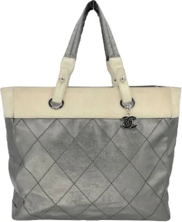 Chanel Vintage Pre owned Canvas totes , Grijs, Dames