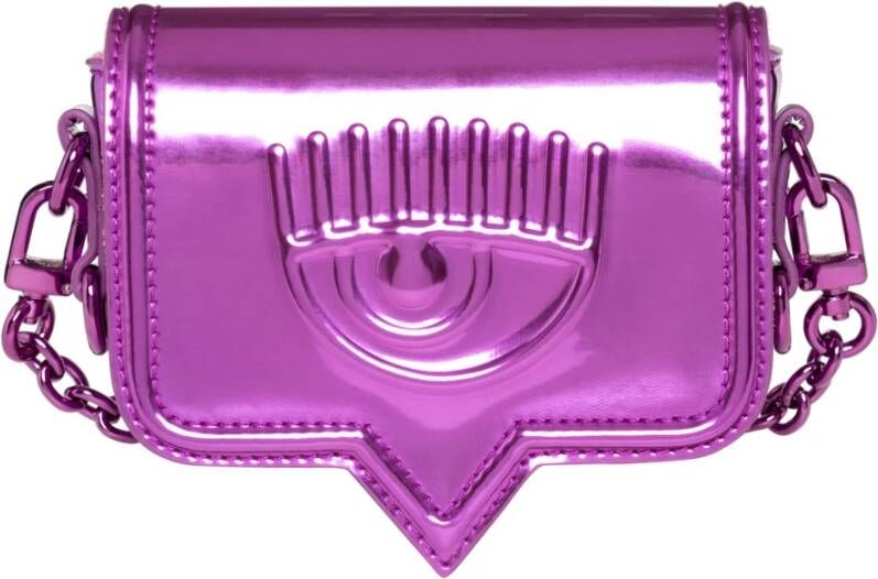 Chiara Ferragni vrouwen cross body messenger schoudertas eyelike Collection, Paars, Dames