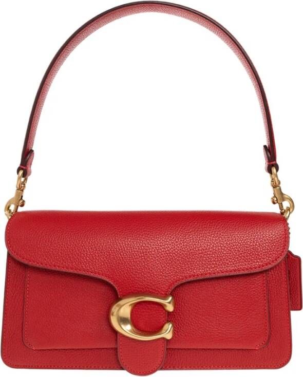 Coach Gepolijste kiezelleren tabby schoudertas 26 , Rood, Dames