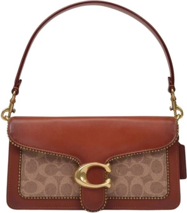 Coach Tabby 26 Bag in Tan Rust Brown Leather , Bruin, Dames