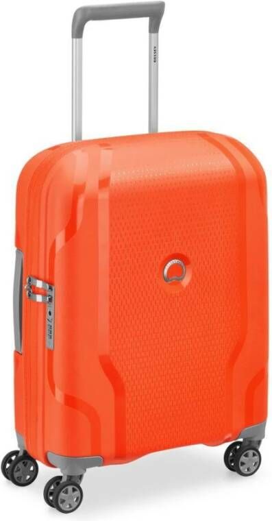 Delsey Clavel Hard Cabin Suitcase met 4 wielen 55 cm , Oranje, Unisex