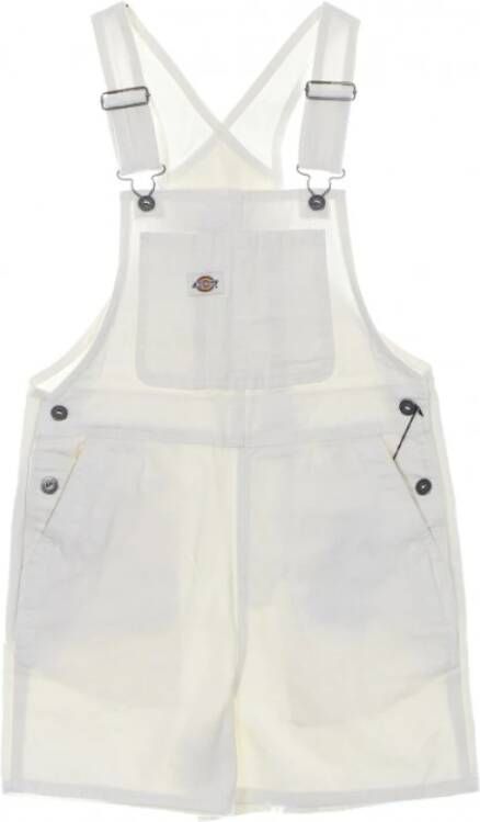 Dickies Algemene dame duck canvas slabib short , Wit, Dames