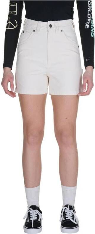Dickies Duck canvas kort , Wit, Dames