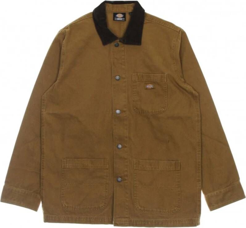 Dickies werkkleding jas duck canvas zomer klusjas , Oranje, Heren