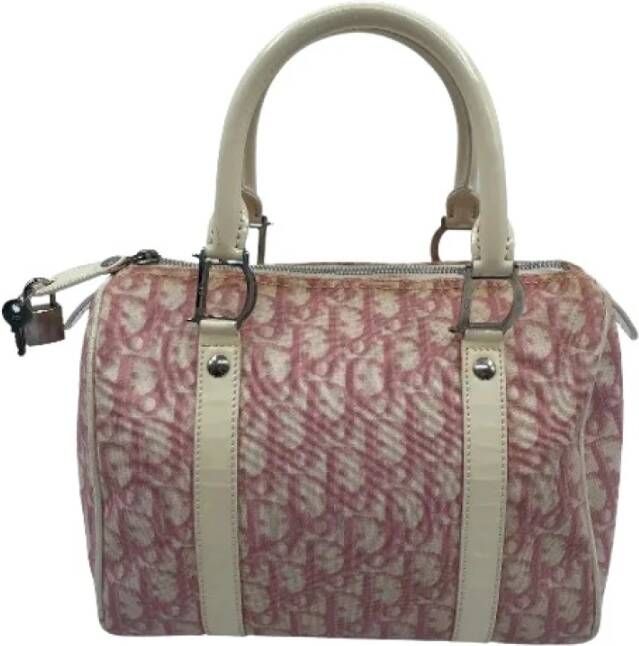 Dior Vintage Handtassen voor het eigendom van canvas , Roze, Dames