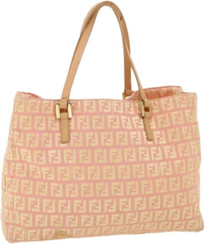 Fendi Vintage Pre owned Canvas fendi bags , Roze, Dames