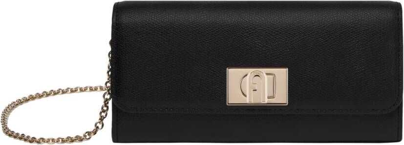Furla ‘1927’ wallet on chain , Zwart, Dames