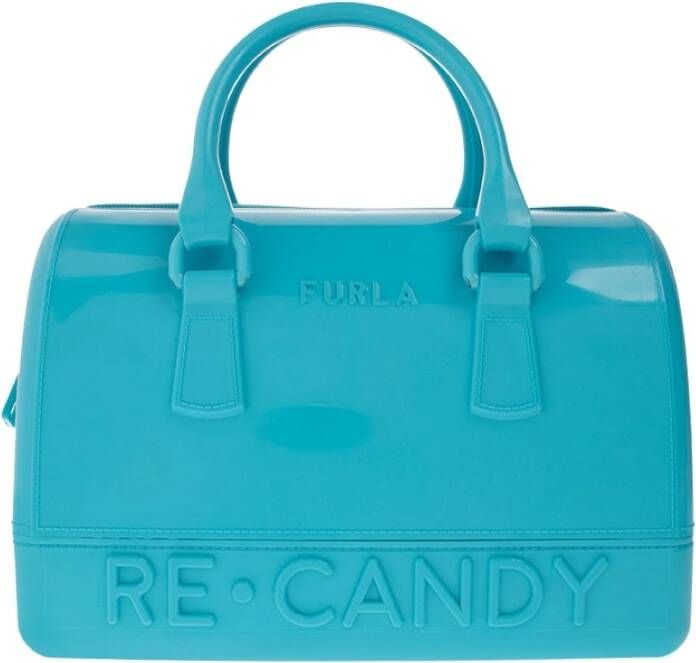 Furla Candy Boston Bag S , Blauw, Dames