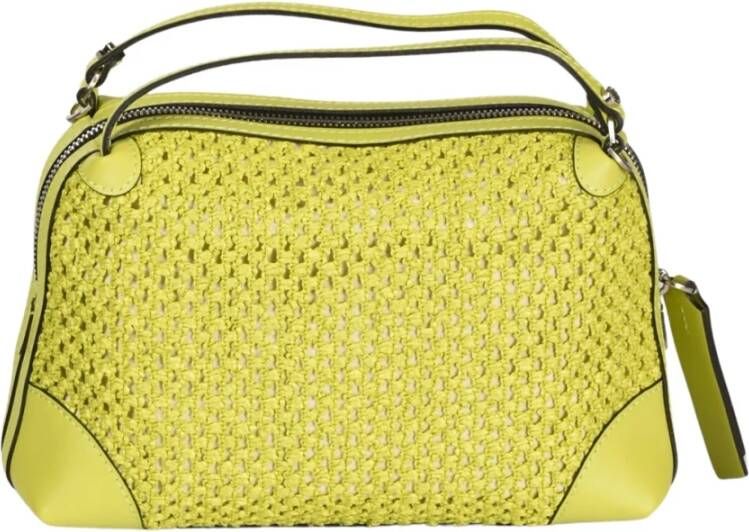 Gianni Chiarini Borsa Pelle E Tessuto , Groen, Dames