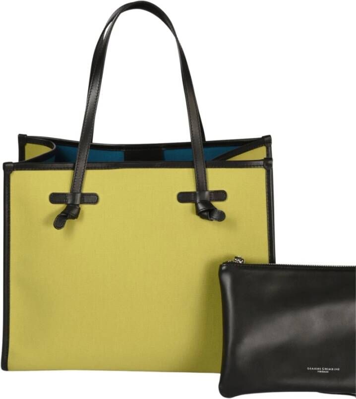 Gianni Chiarini Borsa Tessuto E Pelle , Groen, Dames
