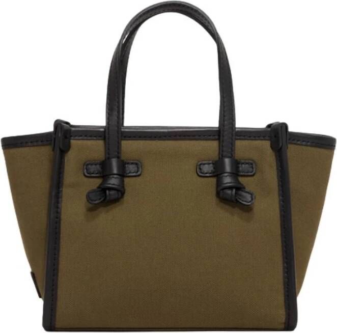 Gianni Chiarini Leer en stoftas , Groen, Dames