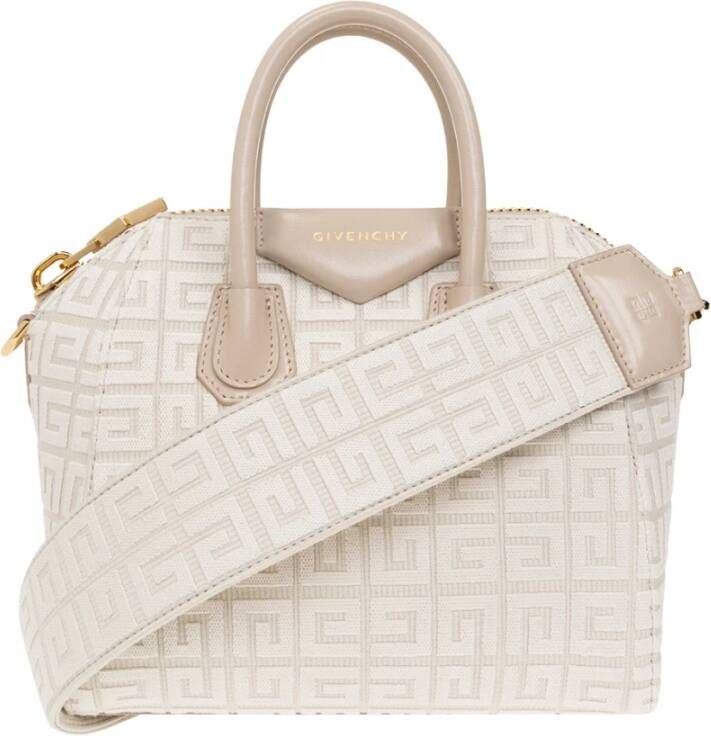 Givenchy Schoudertas met logo , Beige, Dames