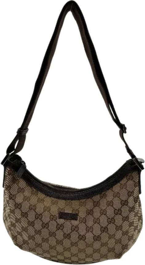 Gucci Vintage Pre owned Canvas gucci bags , Bruin, Unisex