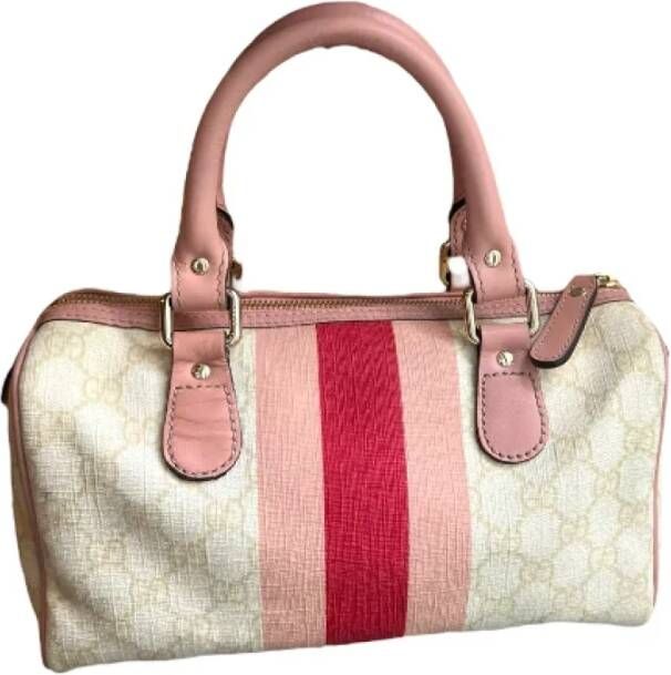 Gucci Vintage Pre owned Canvas gucci bags , Roze, Dames
