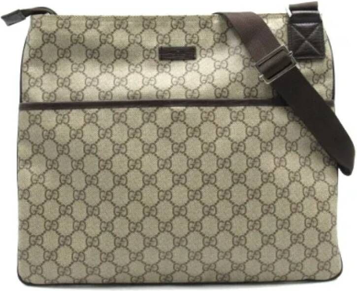Gucci Vintage Pre owned Coated canvas bags , Beige, Dames