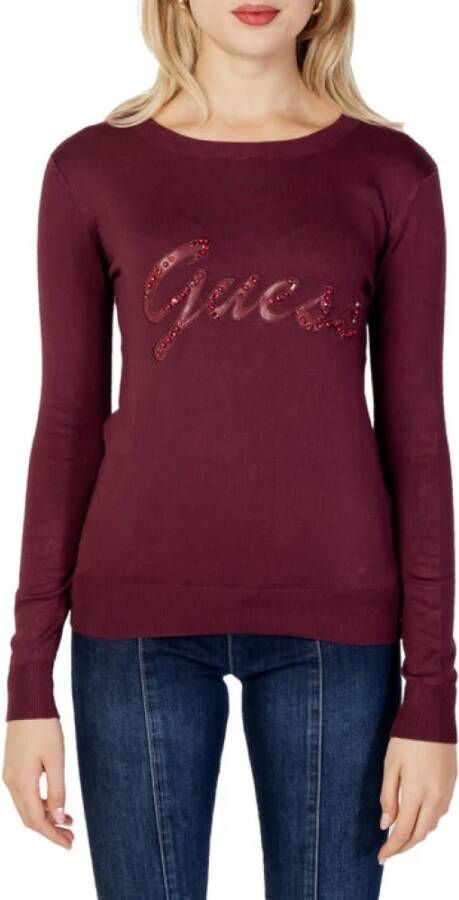 Guess Topje met lange mouwen , Rood, Dames