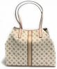 Guess Vikky Tote bag with multilogue eco leather clutch bag Bs22Gu140 Kp699524 , Beige, Dames online kopen