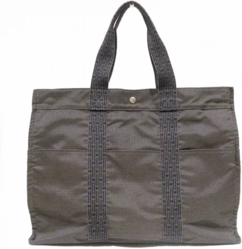 Hermès Vintage Pre owned Canvas shoulder bags , Grijs, Dames