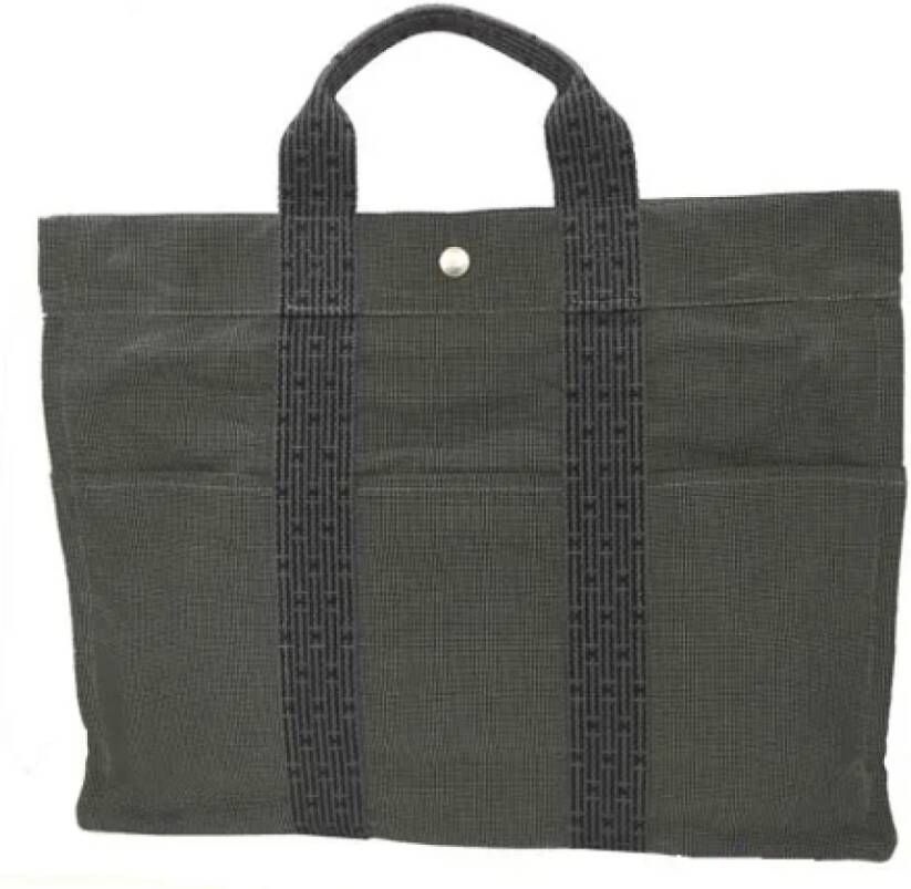 Hermès Vintage Pre owned Canvas totes , Grijs, Dames