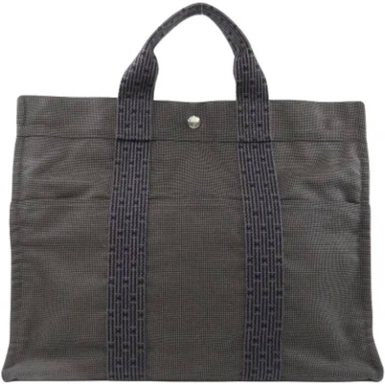 Hermès Vintage Pre owned Canvas totes , Grijs, Dames
