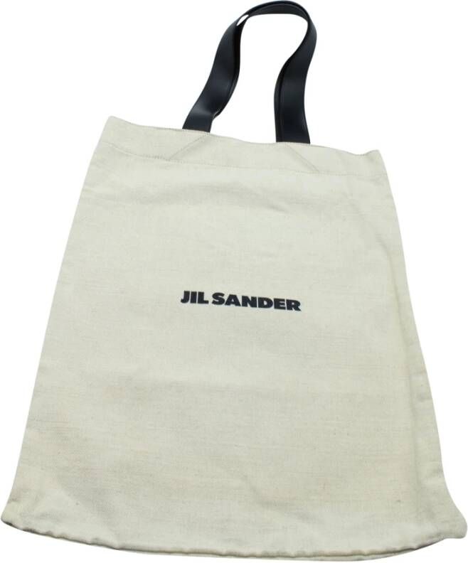Pre owned Jil Sander Tote Bag in Beige Canvas Jil Sander Pre owned, Beige, Heren