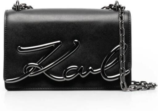 Karl Lagerfeld K/kenmerkende kleine schoudertas , Zwart, Dames