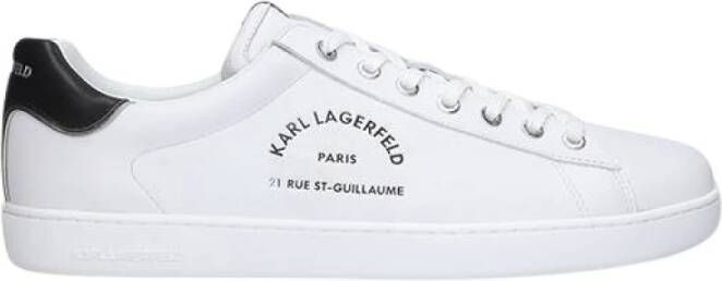 Karl Lagerfeld Buty męskie sneakersy Kourt II Maison Karl Lace Kl51541 011 , Wit, Heren