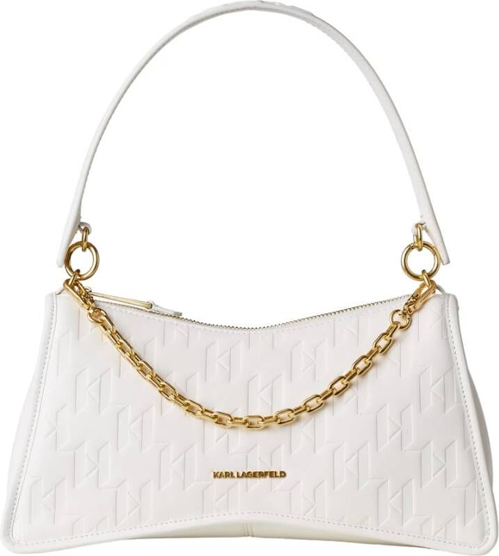 Karl Lagerfeld Shoulderbag K/Seven Embossed , Wit, Dames