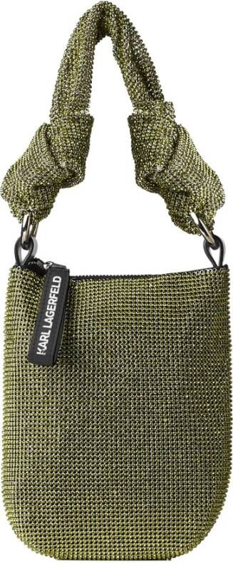 Karl Lagerfeld Top Handle Evening Knotted , Groen, Dames