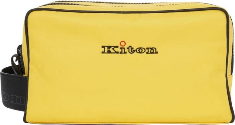 Kiton Schoonheidstas polyamide/nylon , Geel, Heren