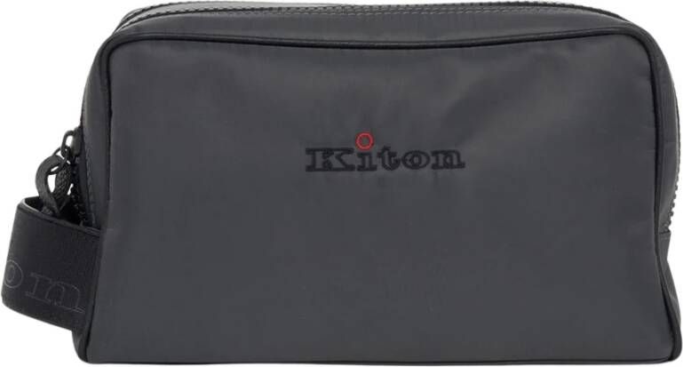 Kiton Schoonheidstas polyamide/nylon , Grijs, Heren