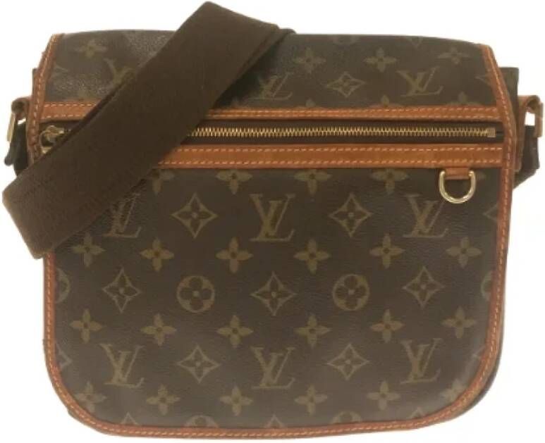 Pre owned Canvas louis vuitton bags , Bruin, Dames