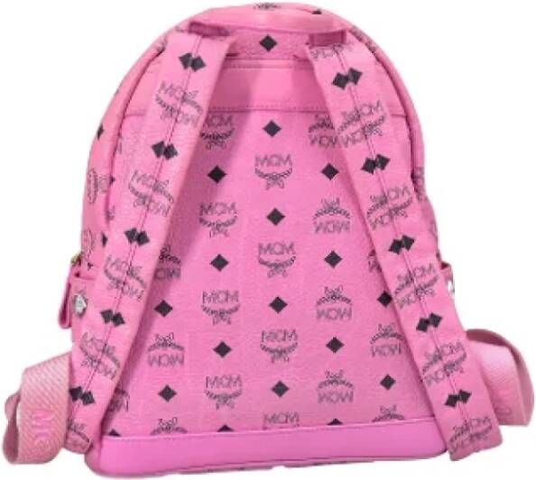 Pre owned Canvas backpacks MCM Pre owned, Roze, Dames