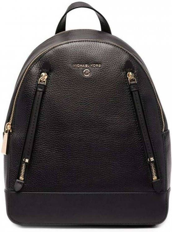 Michael Kors Brooklyn Pebbled Backpack , Zwart, Dames