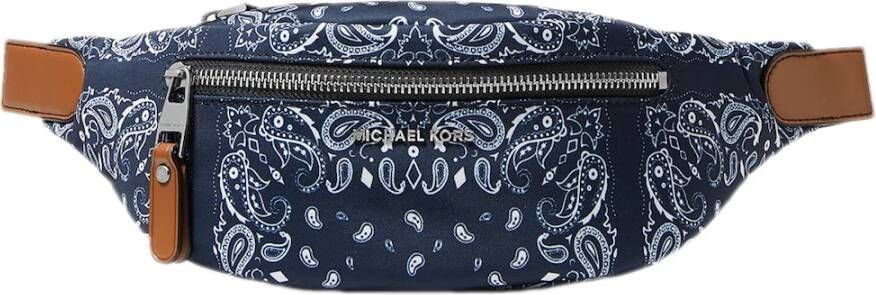 Michael Kors Hudson Bandana Print Belt Bag , Blauw, Heren
