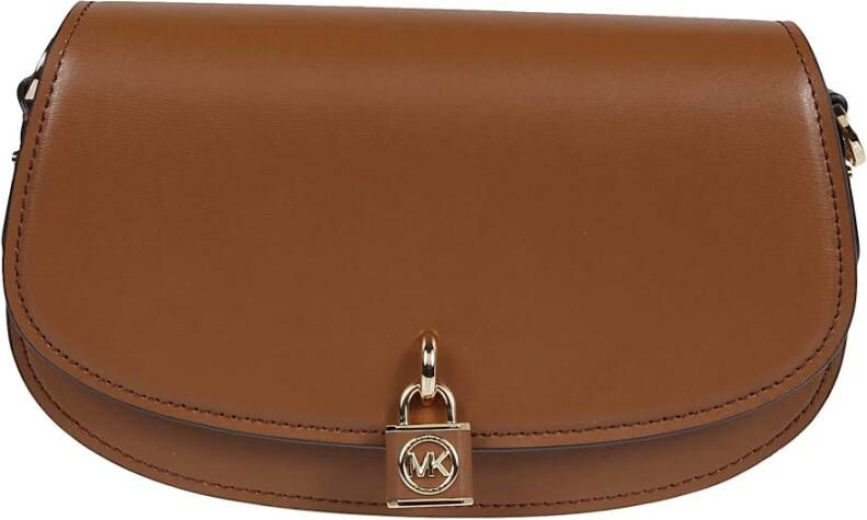 Michael Kors Medium Mila Sling Messenger BAG , Bruin, Dames